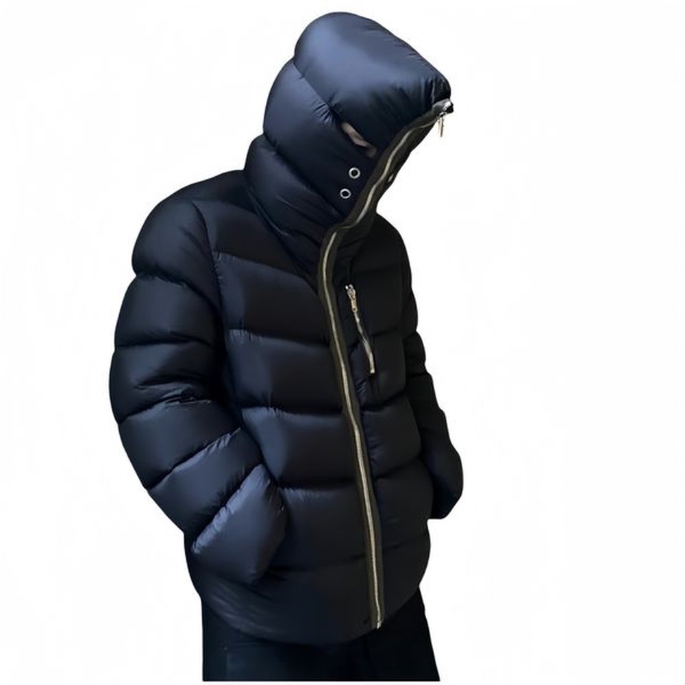 Mens winter Down black Witch Shark hooded Down Windproof warm Jacket Parkas winter Puffer Hip hop street Outdoors Coats