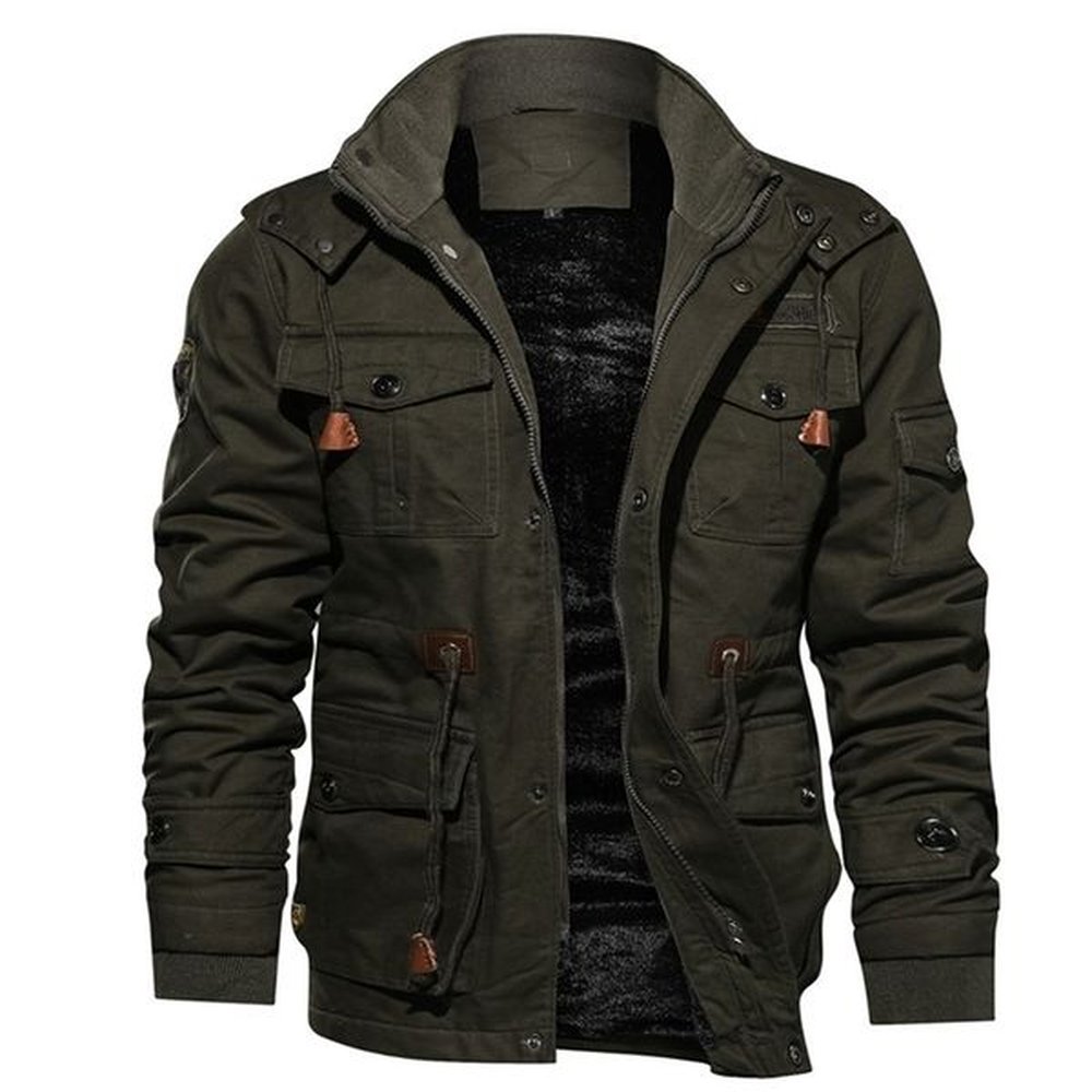 Men's Winter Fleece Inner Jacket Coats Thick Warm Casual Parkas Outwear Jackets Men jaquetas masculina inverno Hooded Overcoat 211023