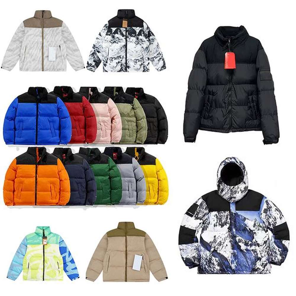 Mens winter Jacket Women splice Down hooded embroidery Down Jacket Warm Parka Coat Men Puffer Jackets Letter Print Outwear Multiple Colour p