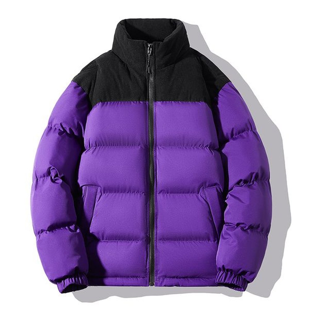 Men's winter jacket Women's cotton-padded jacket hooded keep warm jacket warm parka Men's cotton-padded jacket coat multi-col