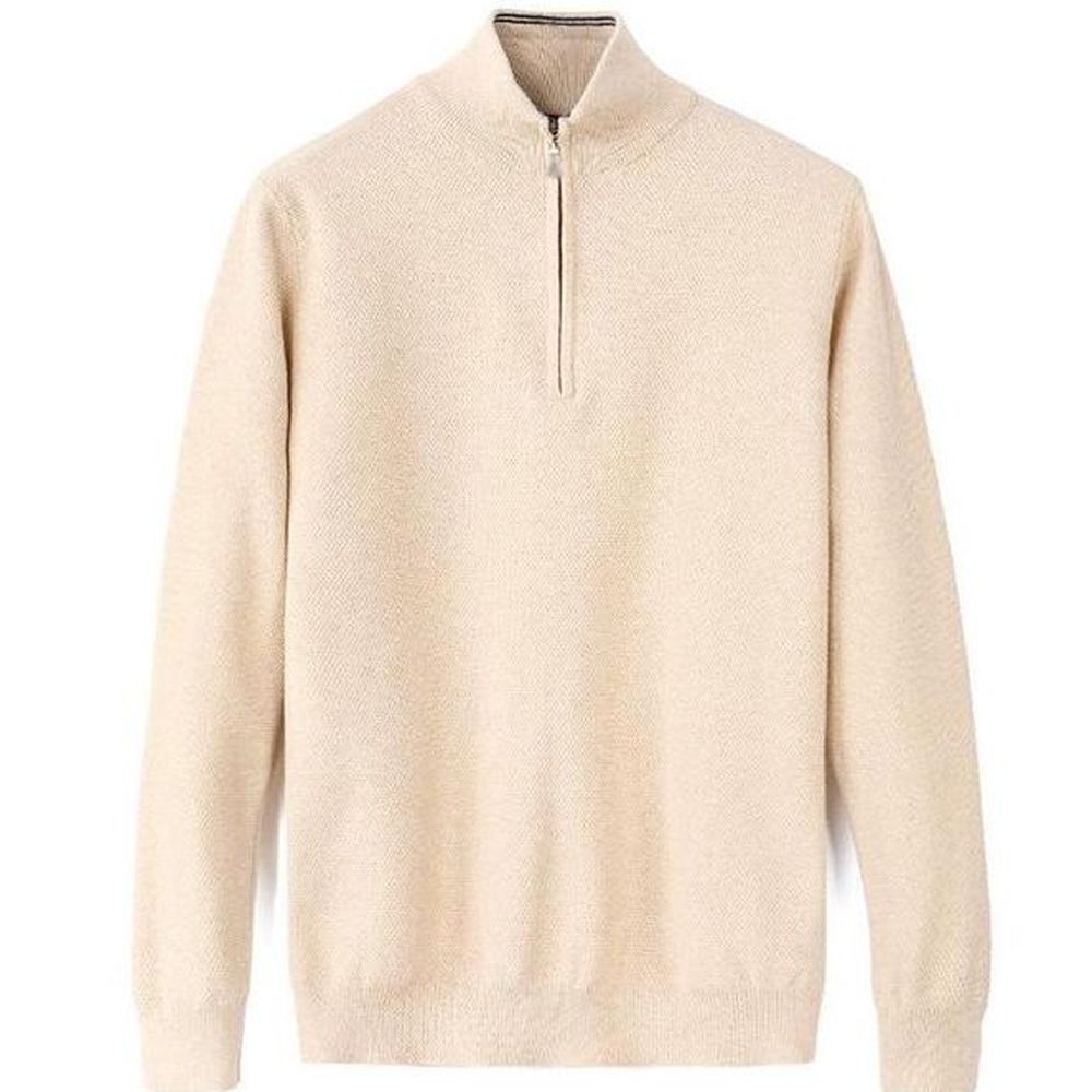 mens Winter Sweater Men O-neck Small Horse pullover Knit Jumpers zip Long Pullovers Famous Youth autumn Thicken Asian size