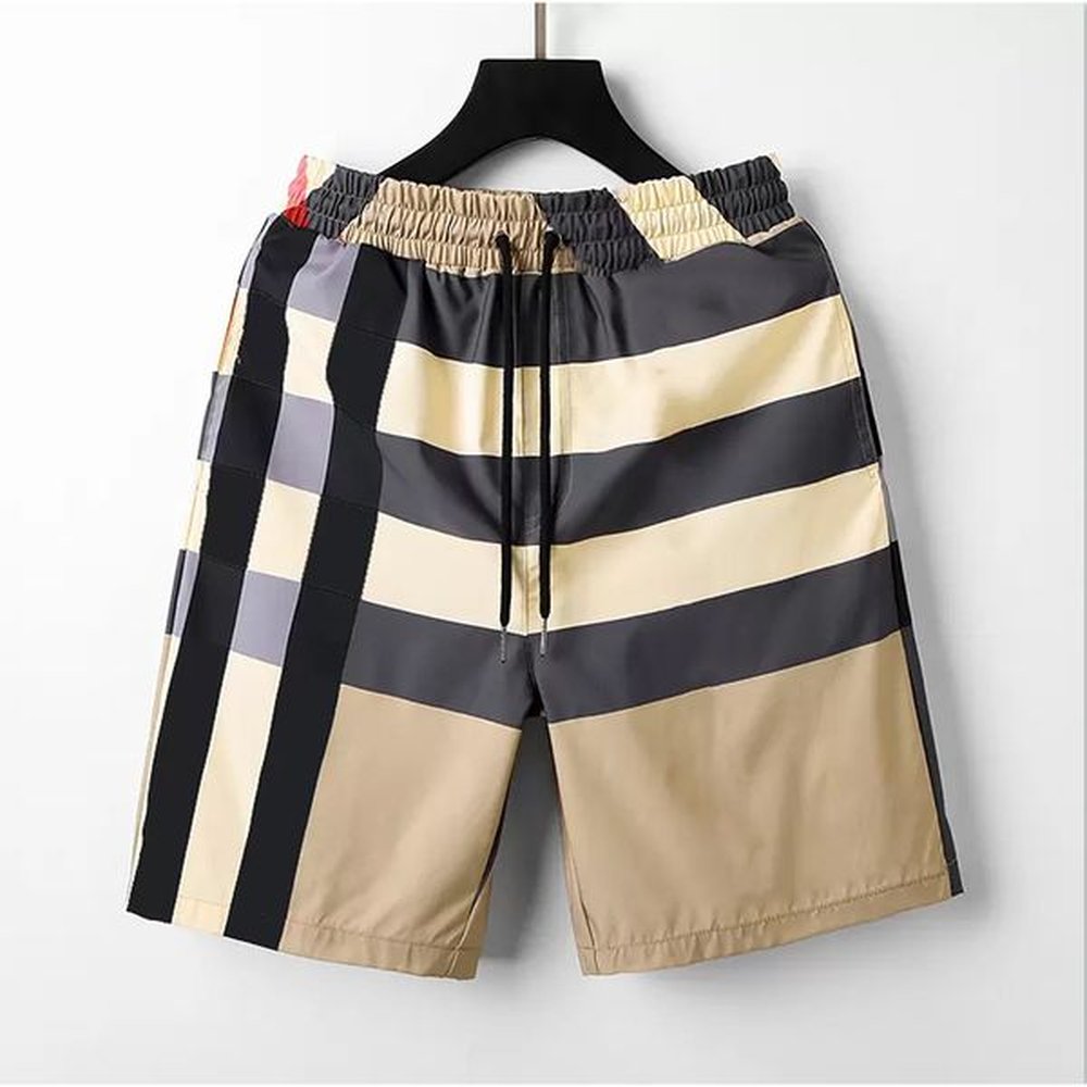 Mens Womens Designer Summer Beach Shorts Cotton Fashion Plaid Printed Drawstring Pants Relaxed Homme Casual Streetwear Sweatpants Asian Size
