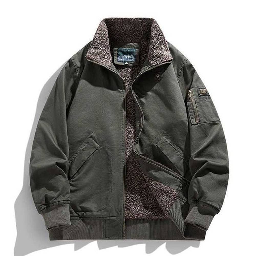 Mens wool jacket autumn and winter new collection retro trend arm pocket design outdoor travel lapel jacket mens casual warm jacket W241024