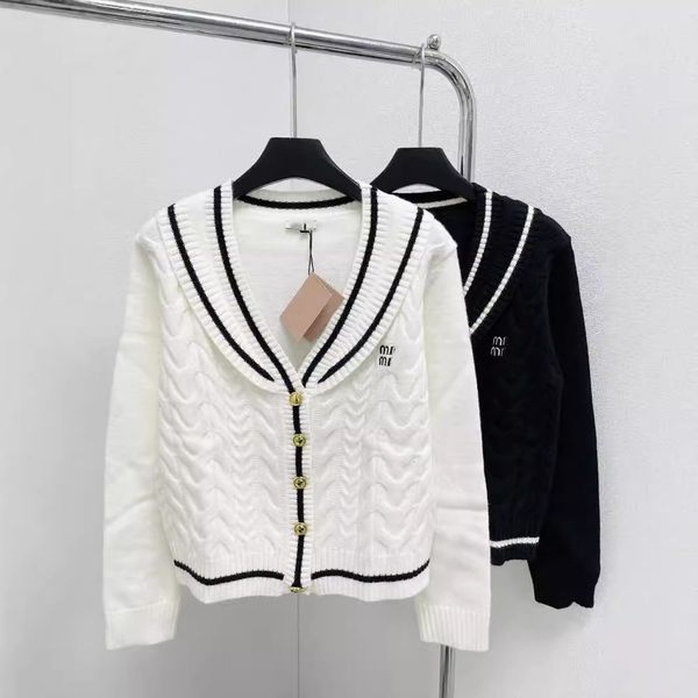 miuu miuu womens knits autumn doudoune femme age reducing college
