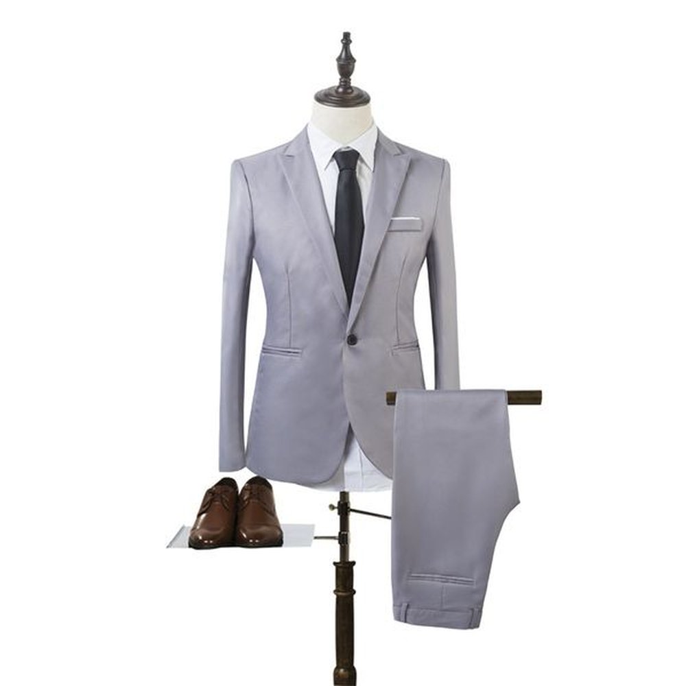 M1218Korean style slim fit small suit professional formal suit groom wedding dress