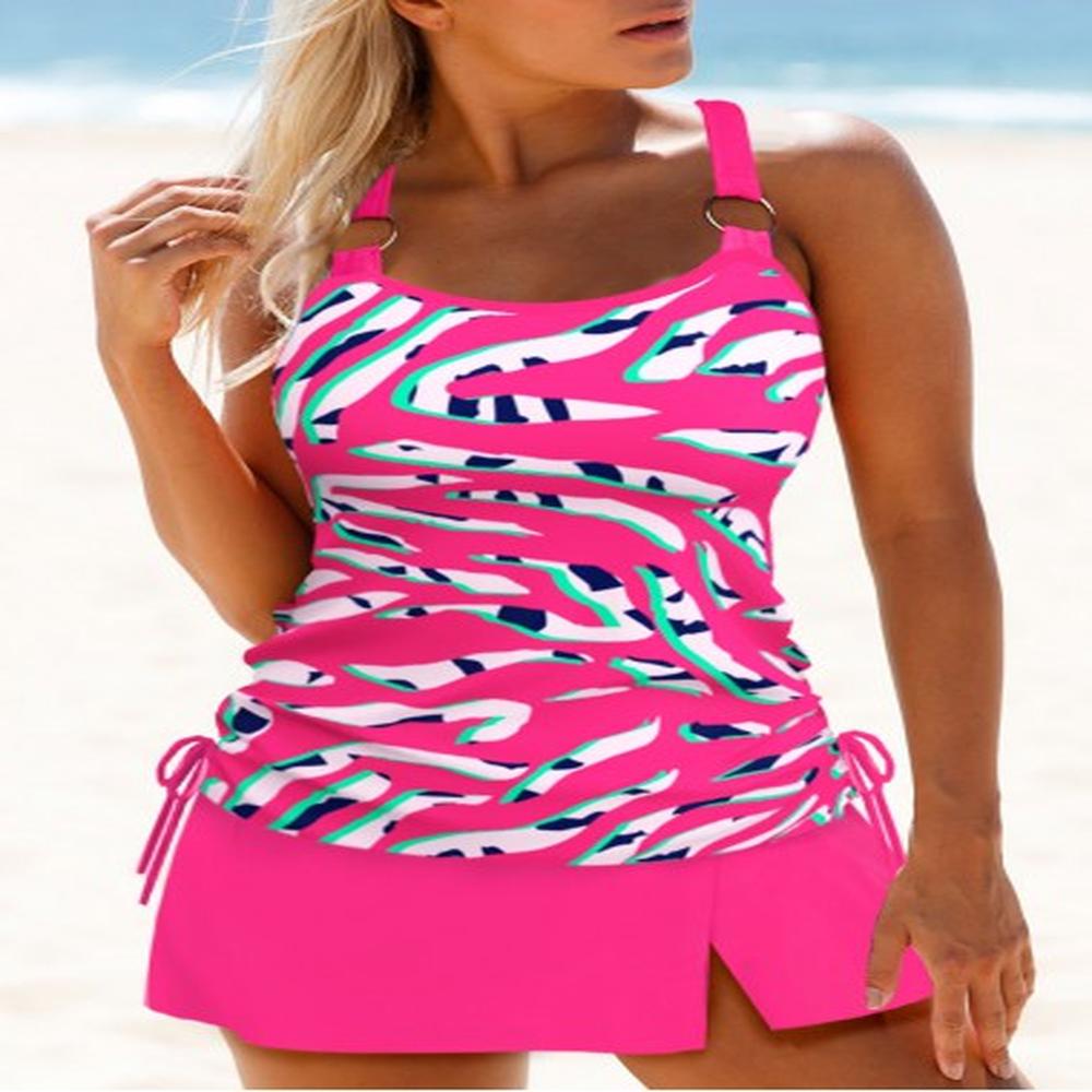 modlily circular ring mid waisted tankini set xl