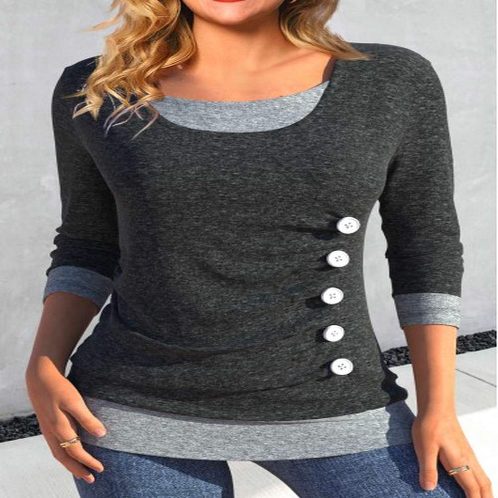 modlily dark grey fake in t shirt xl