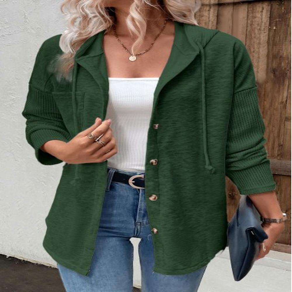 modlily green patchwork long sleeve hoodie s