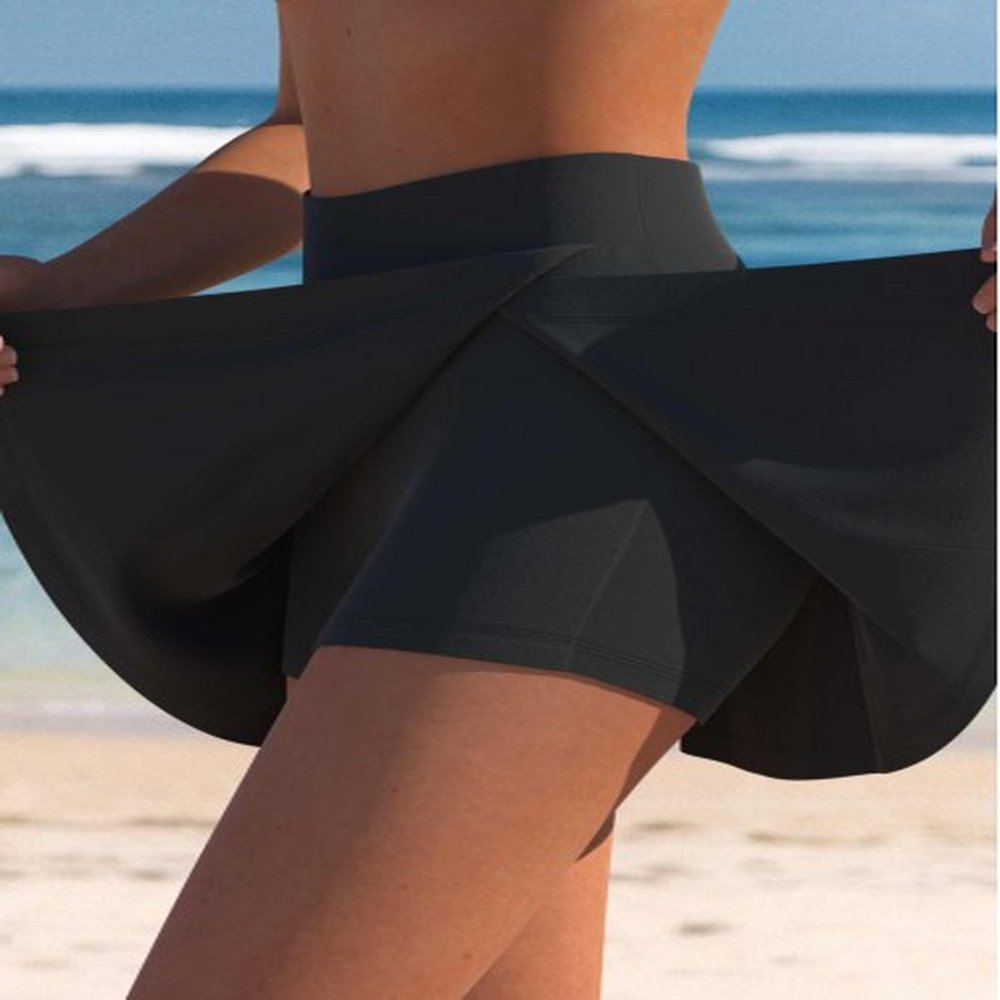 modlily high waisted patchwork black split pantskirt xxl