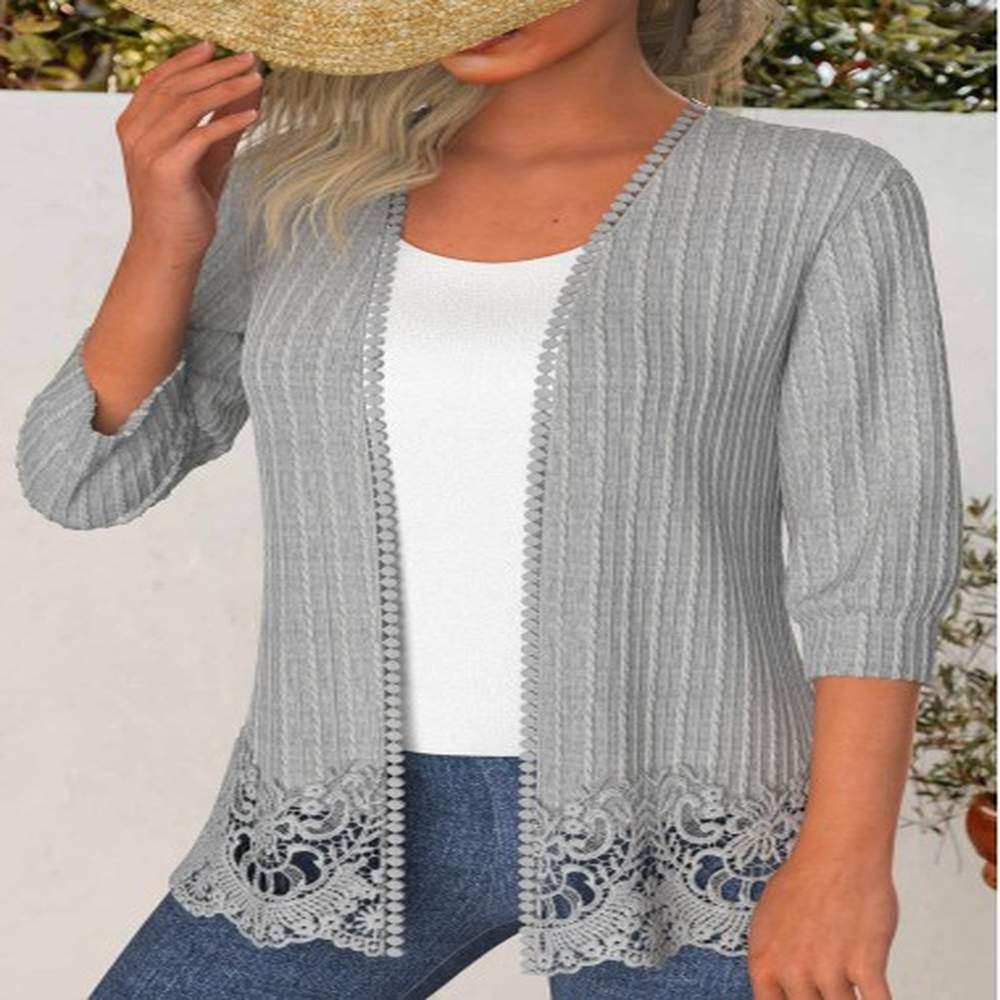 modlily lace sleeve light cardigan m