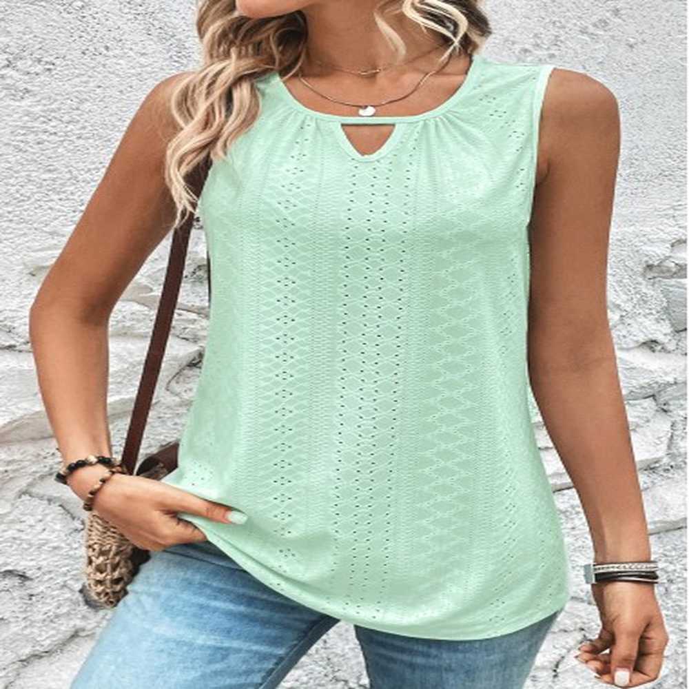 modlily light green cut out tank top xxl