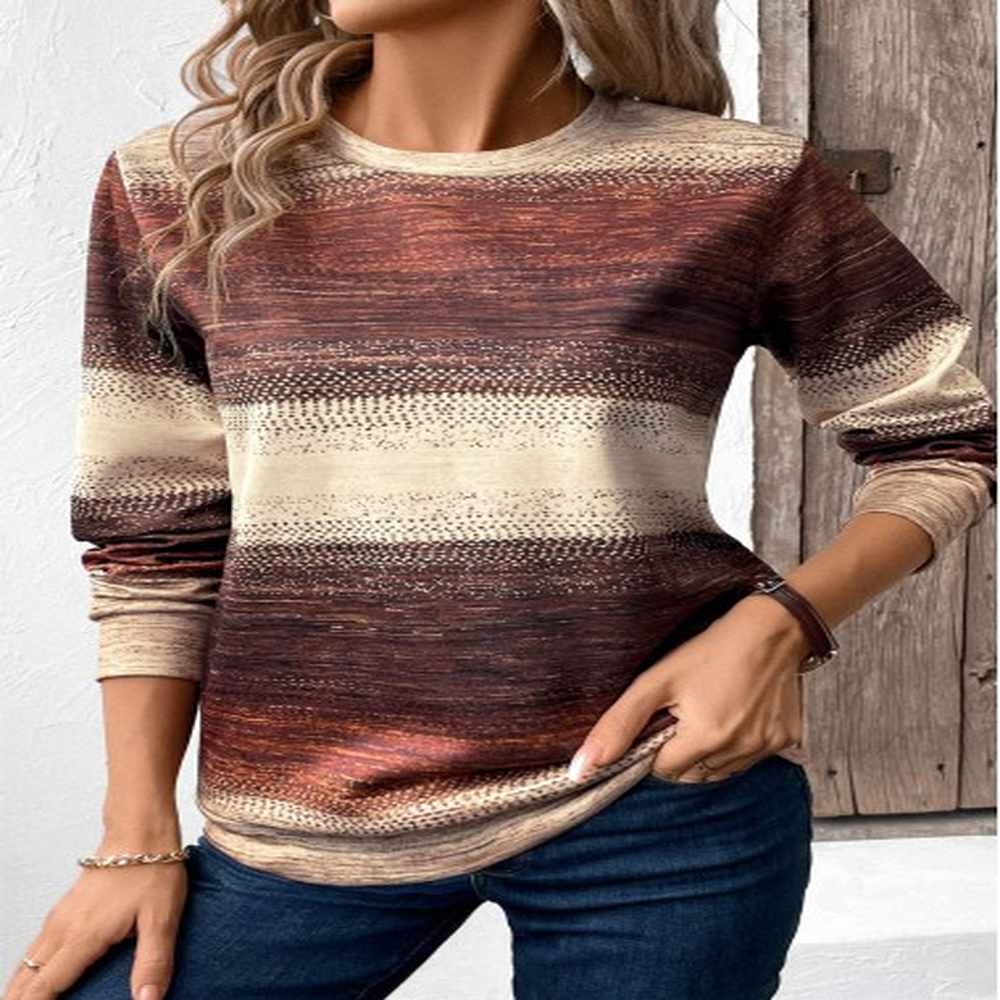 modlily multi color patchwork tribal print long sleeve sweatshirt