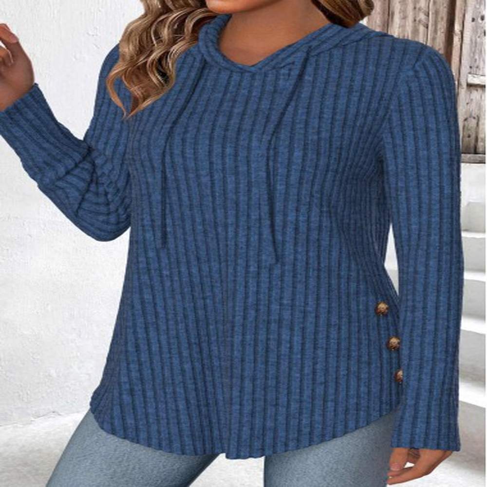 modlily navy tummy coverage long sleeve hoodie xl