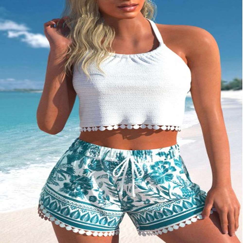 modlily patchwork high waisted tribal print bikini set xxl