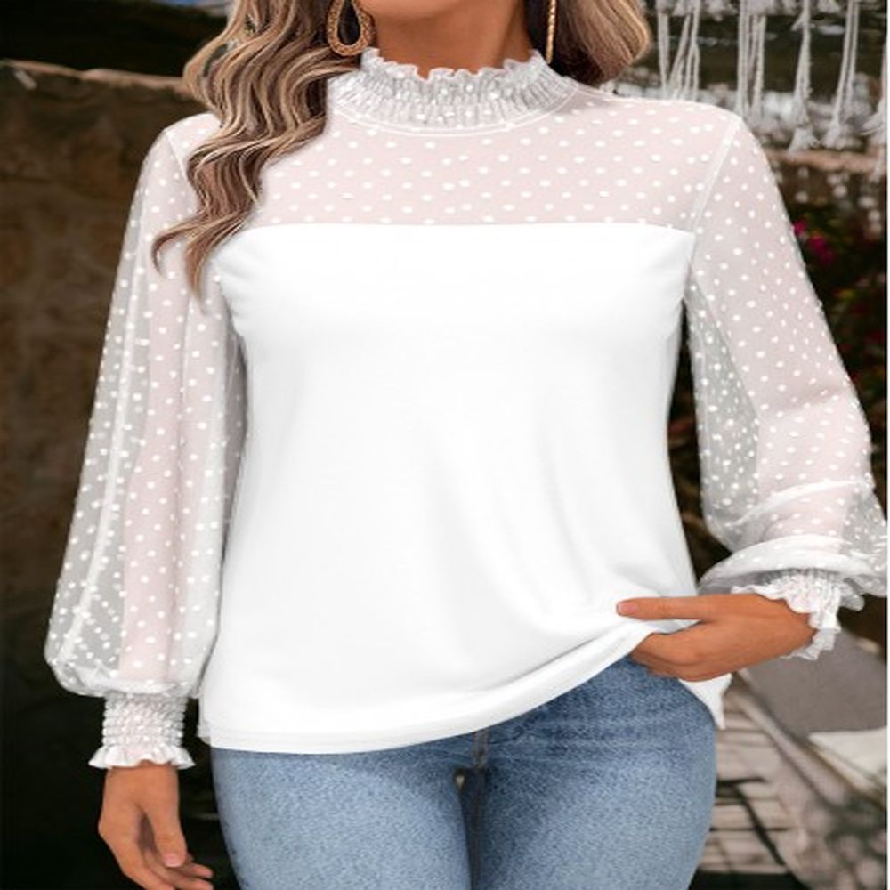 modlily white tummy coverage long sleeve turtleneck t shirt