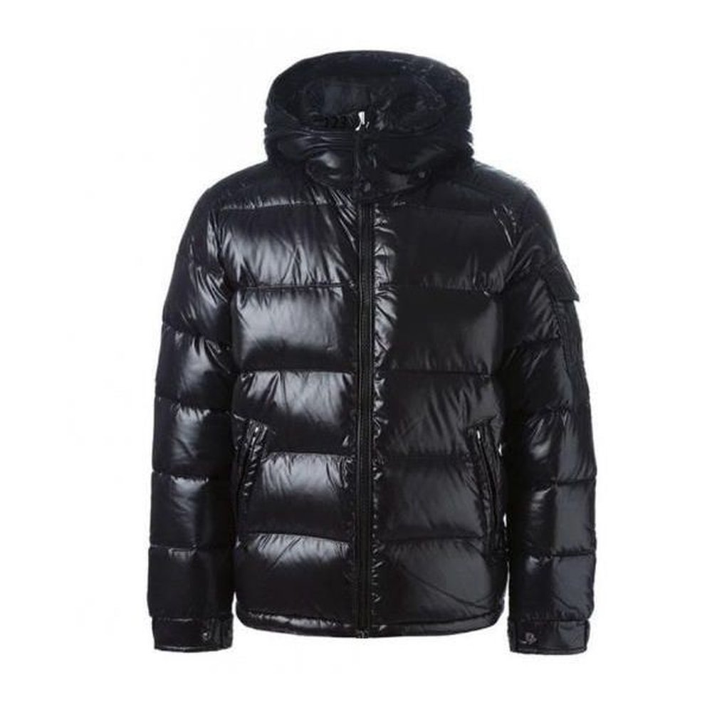 Monclearpolo Mens Winter Jacket The Logo Supports FNC Puffer Monclepuffer Correct Version Round Zipper Grey Interior Jackets Windproof Down