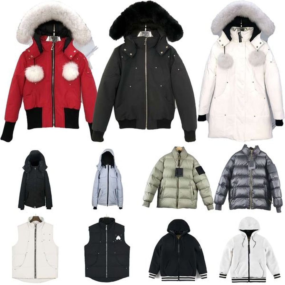 Moose Jacket Men's Muse Canada Winter Down Jackets Moose Coat Outdoor Leisure Coats Windproof Overcoat Waterproof Snow Proof Puffer Thi