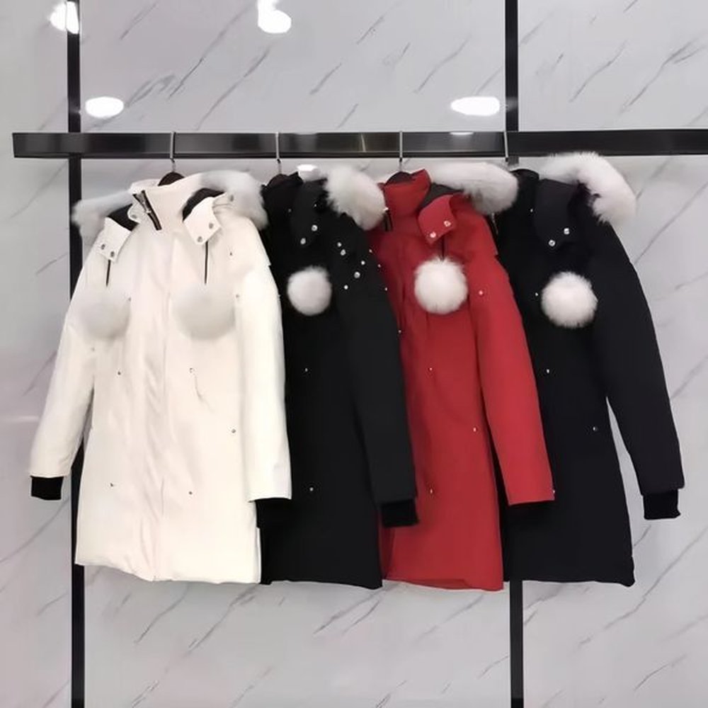 moose puffer jacket winter jacket womens jacket fur collar hairball