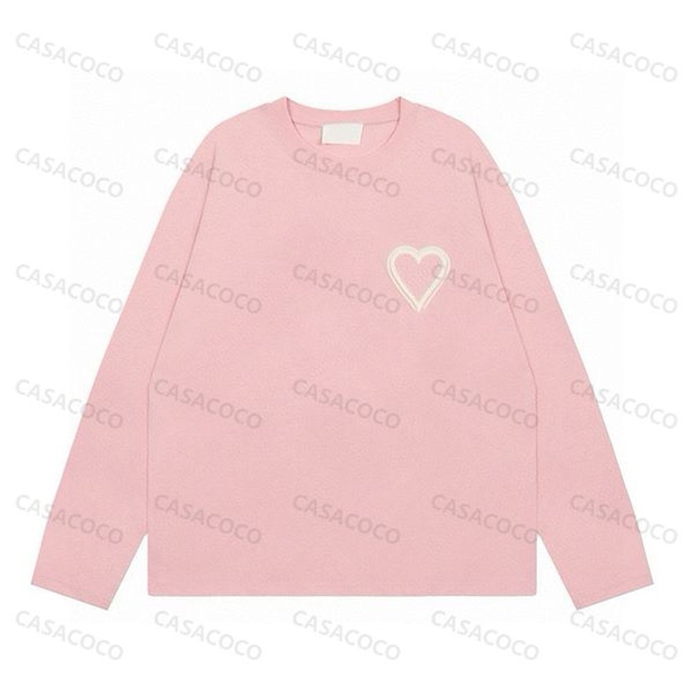 multi color heart shirts for men designer long sleeves luxe