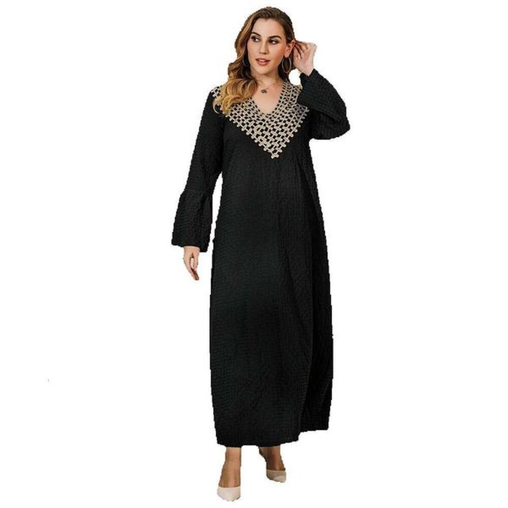 muslim american hot selling autumnwinter sleeved flare sleeves long robe