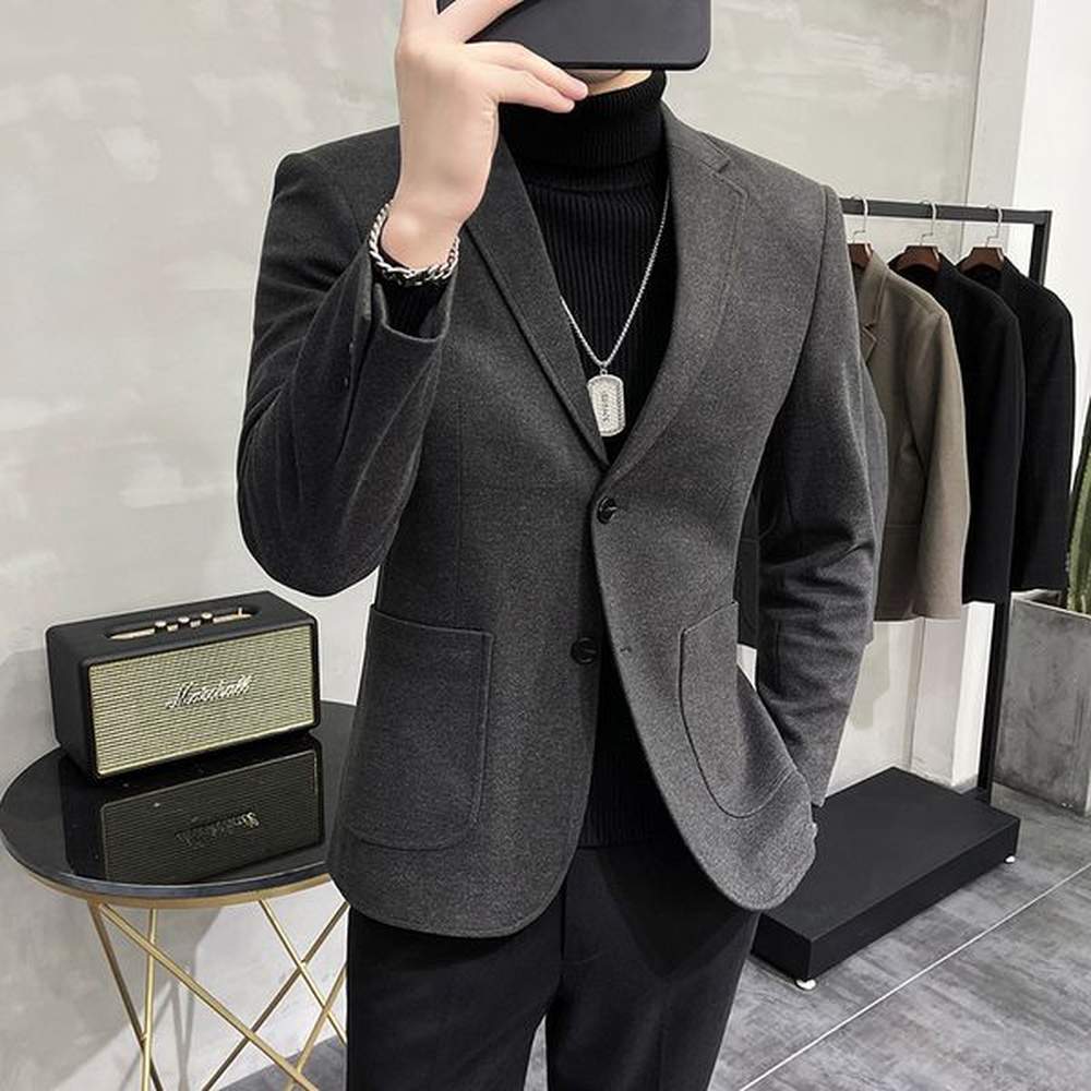 M142Winter 2025 new high-end Korean business men's thickened suits