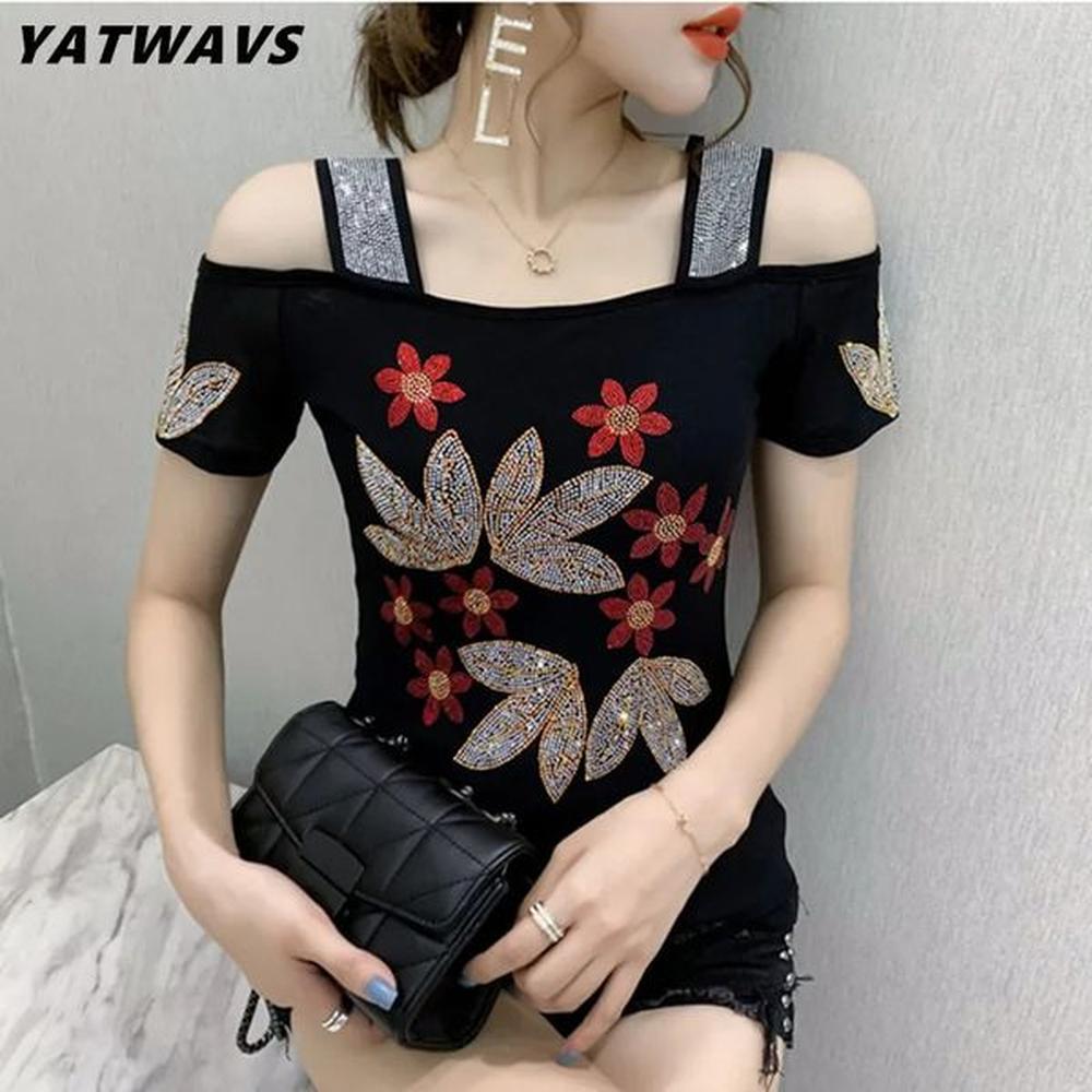 mxl summer fashion european ladies clothes tshirt sexy off shoulder