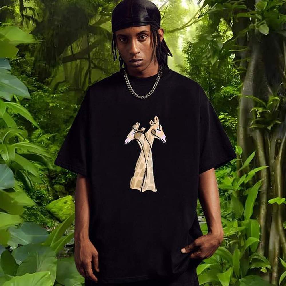 New Arrival Men Tshirts Deer Home Outdoor 230g Cotton Tops Shirt Short Sleeve Soft Loose Fit Mens T Shirts Plus Size Custom