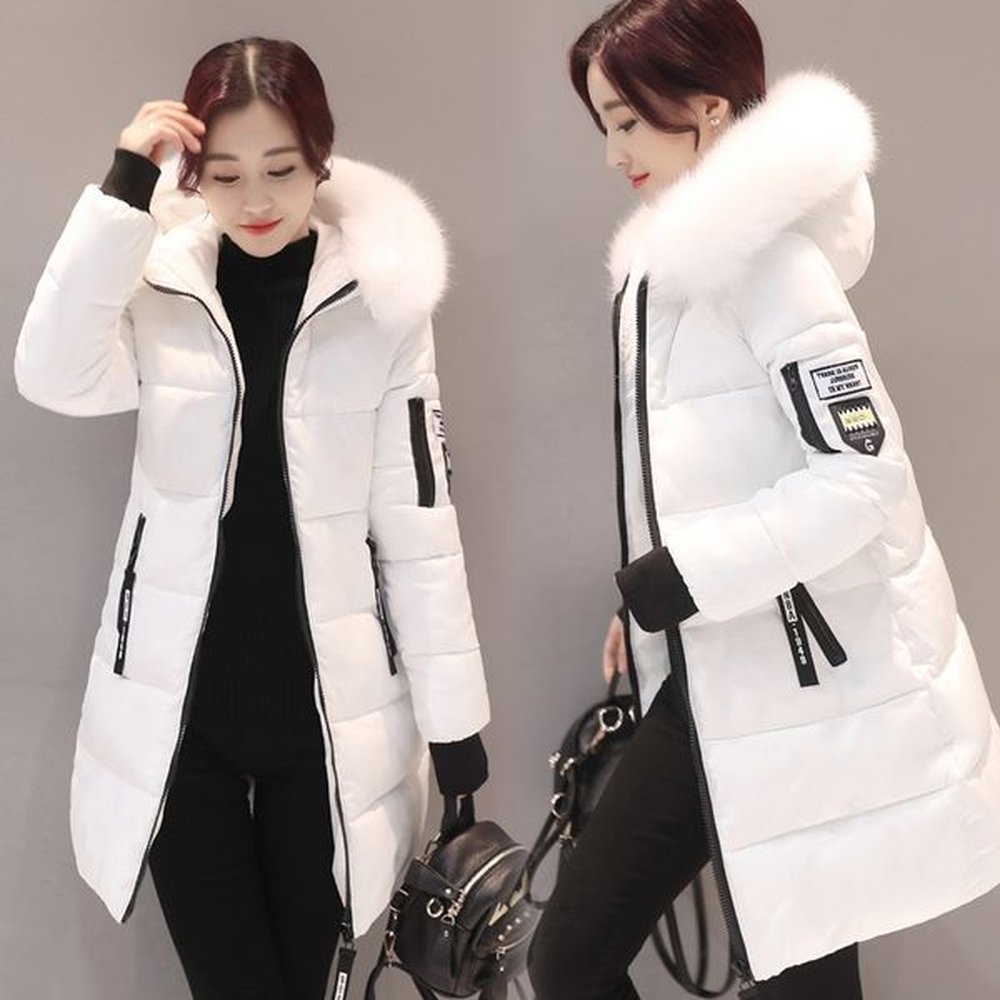 new arrival winter jacket women long parka cotton casual