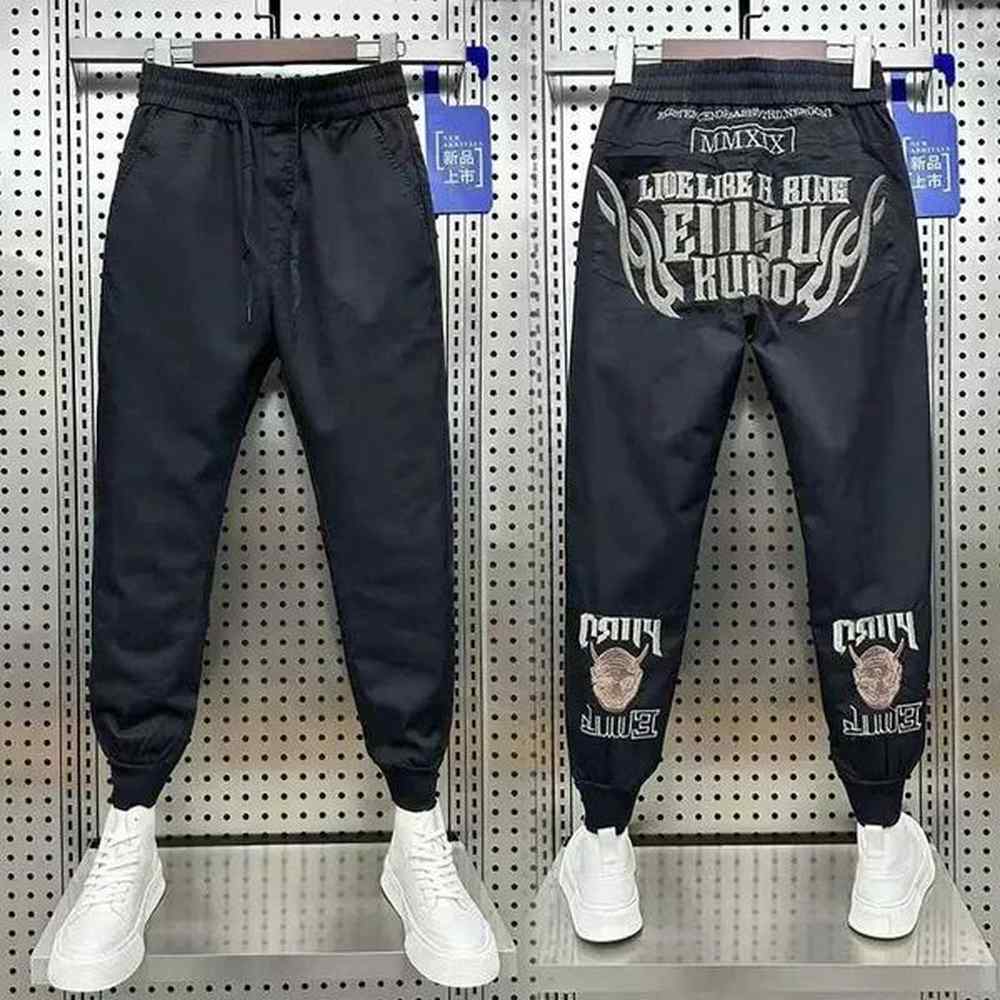 New Autumn Street Mens Sports Cotton Pants Harajuku Street Printed Pants Fashion Mens Clothing 2024 Hot Sale X241216