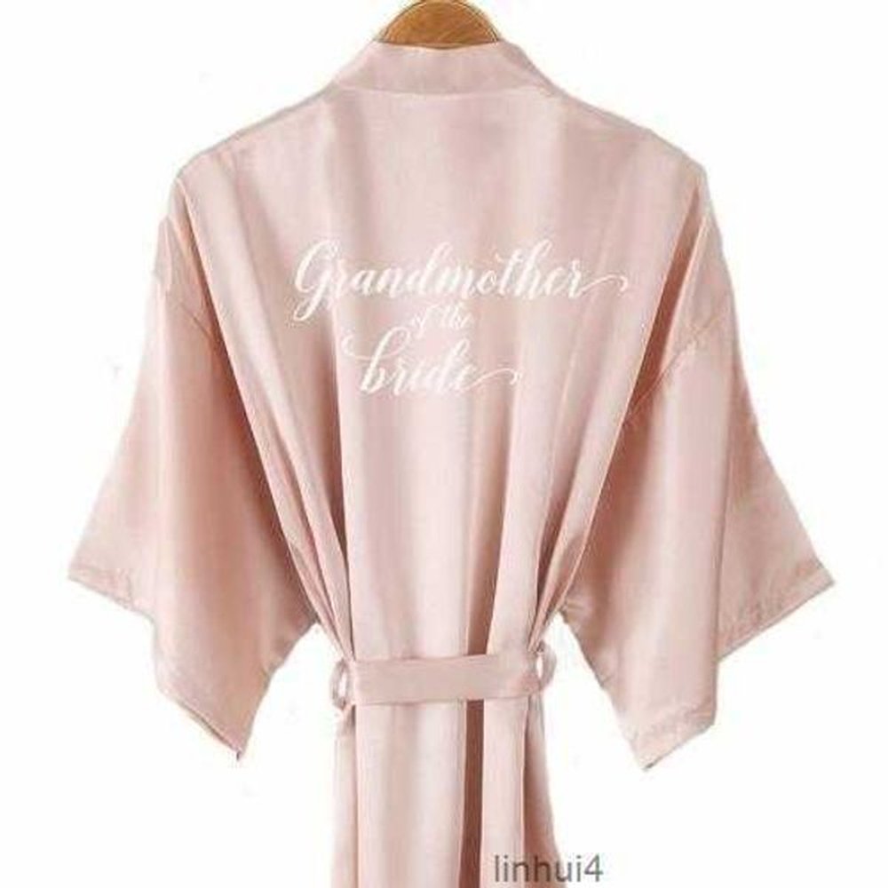 new champagne bathrobe bride satinsilk robe women bridal party sister