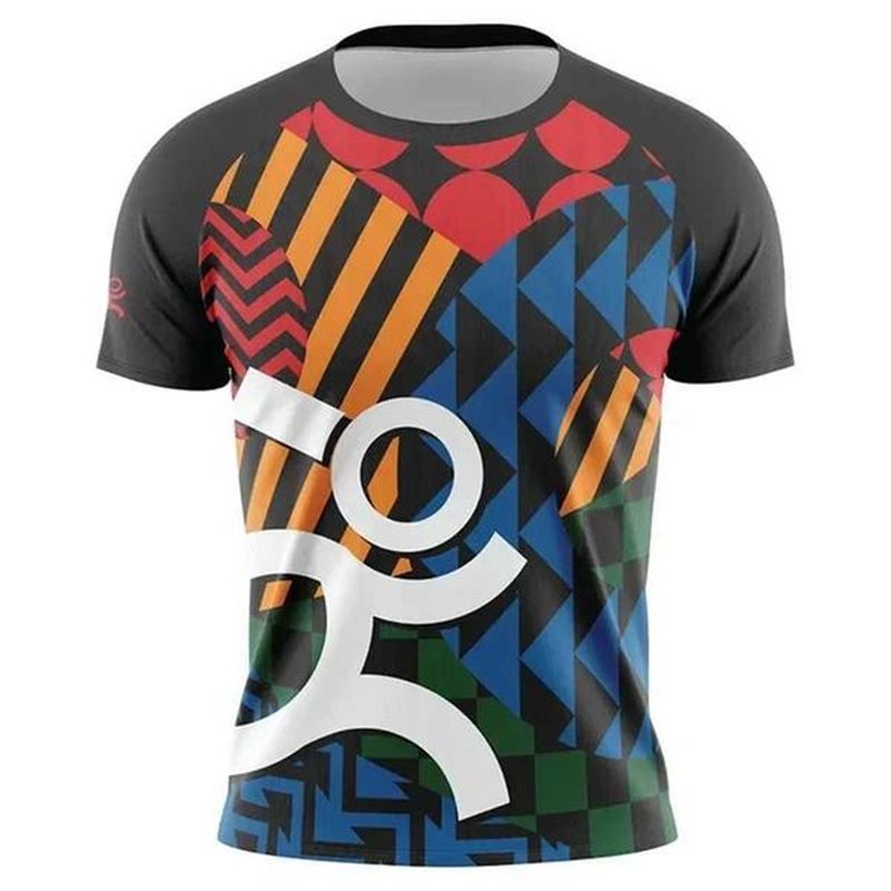 New clothing Fashion figures 3D printed mens T-shirt summer breathable sports casual or collar short-sleeved outdoor running W250211