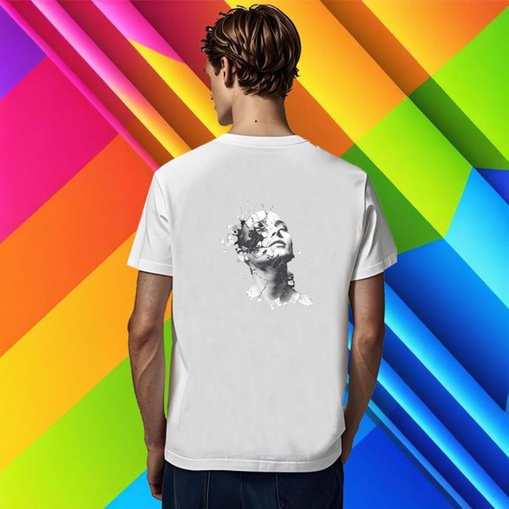 New 100% Cotton 230g Mens T Shirts portrait Sport Men Tops Tees Tops Shirt Short Sleeve O-Neck Wholesale Graphic