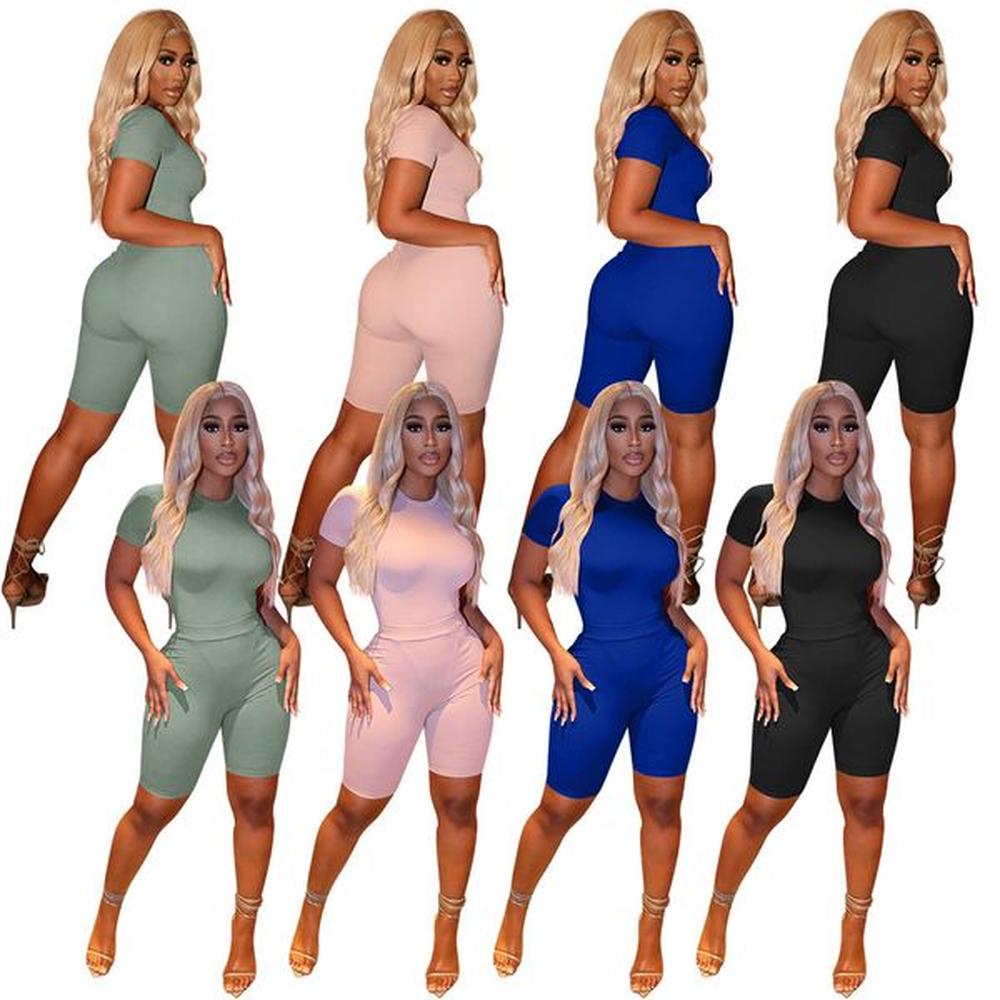 new designer summer tracksuits women outfits two pieces set