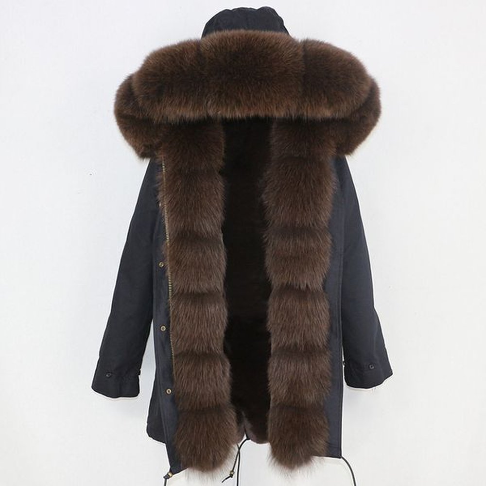 new detachable thickened artificial fur inner tank natural raccoon