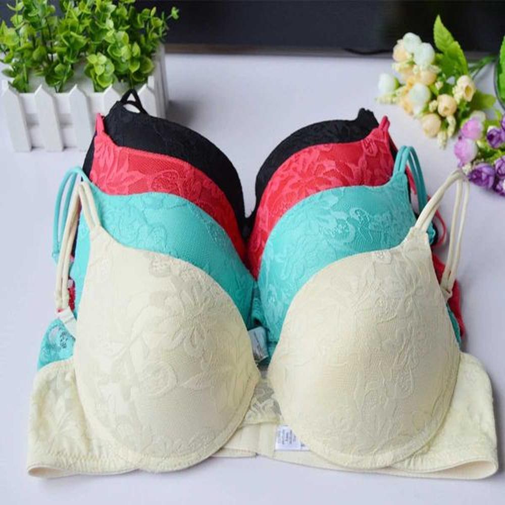 new embroidery bras for women lace push up floral ladies