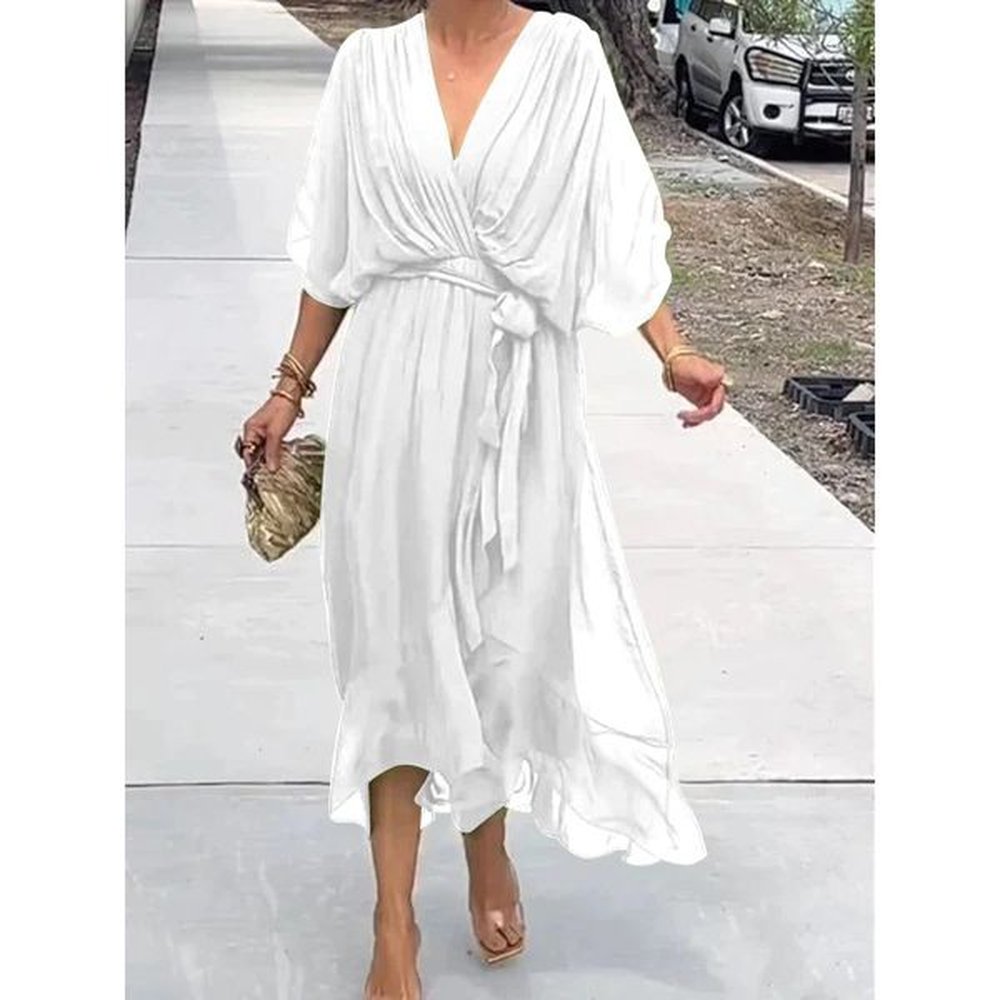 new european and american womens clothing crossborder amazon solid color