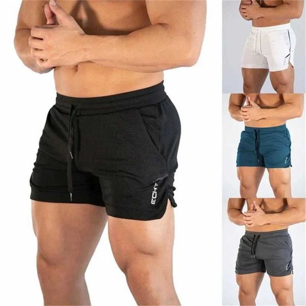 2023 NEW Fitness sports Shorts Man Summer Gyms Workout Male Breathable Mesh shorts Quick Dry Beach Short Pants men SportswearX241104