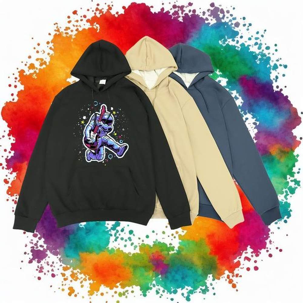 New Hooded Sweatshirt Hooded Collar Unisex Couples Hoodie DIY Anime Wear Street Warm Fleece