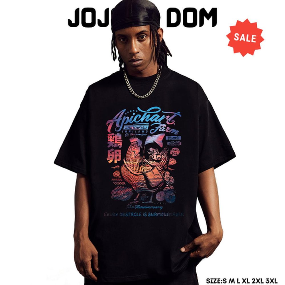 2024 New Man T Shirts Custom Cartoon Street Men Tees Crew Neck Cotton High Quality