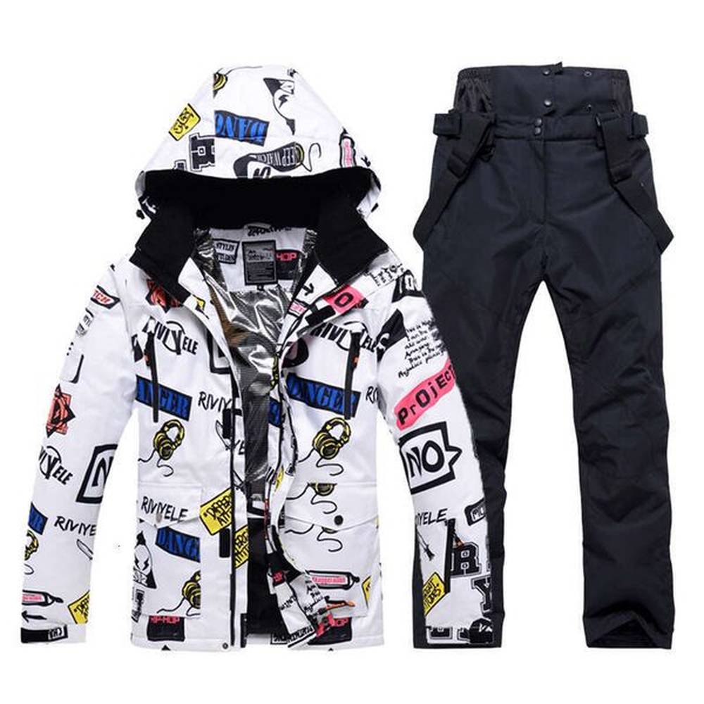 New Men Women Couples Ski Suit Winter Windproof Thick Warm Skiing Jacket And Pants Set Outdoor Snow Snowboarding Costumes
