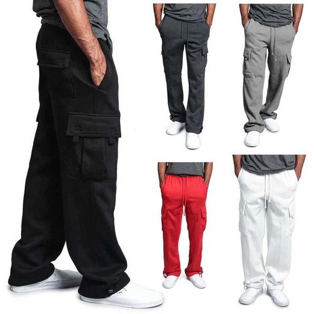 New Mens Freight Pants Trend High Street Bottom Fitness Exercise Running Fitness Pants Training Tights Trousers Casual Sports Pants W241009