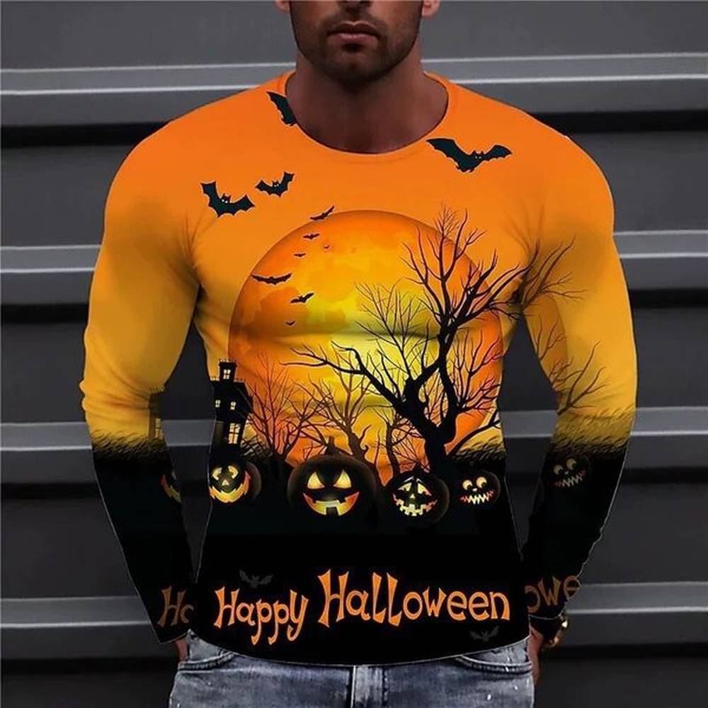new mens long sleeved tshirt round neck pullover d
