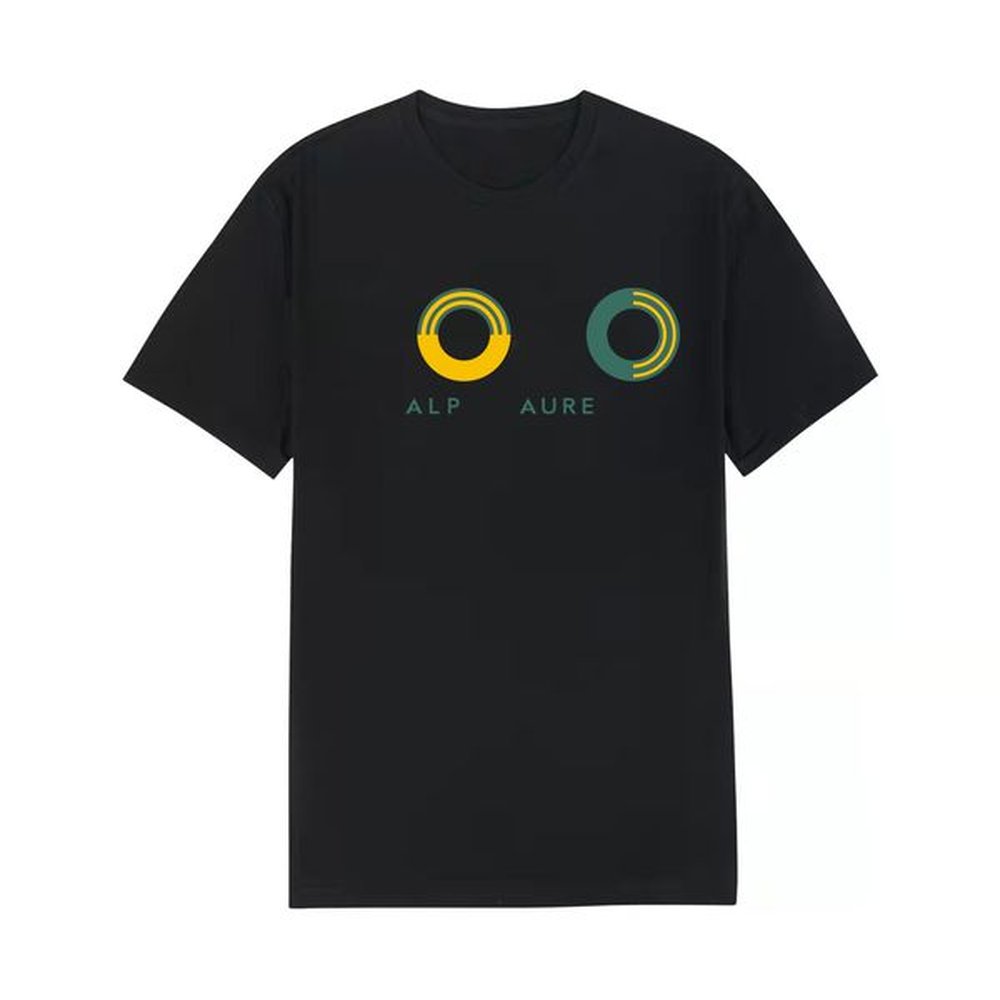 New men's Polo T-shirt top men's and women's printed round neck black and white letter pattern short sleeve men's T-shir