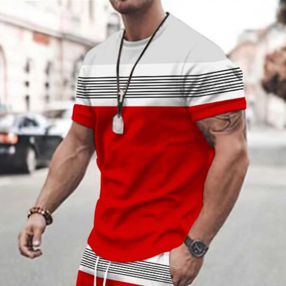 2023 New Mens T-shirt Checked Printed Oversized Loose Mens Top Holiday Casual Clothing Daily Outing Short-sleeved T-shirt SoftXJ250211