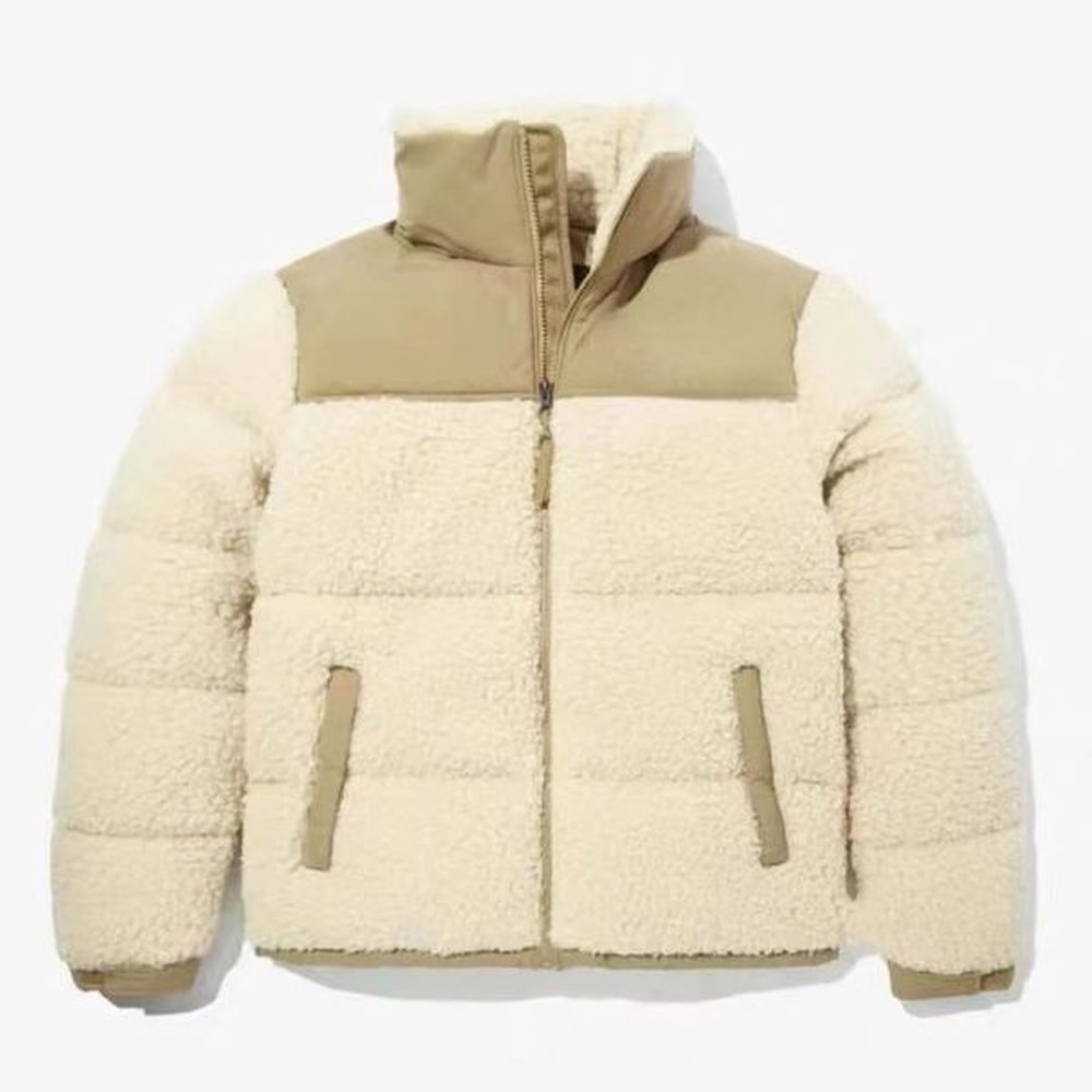 2023 new Nf Jacket, Wool puffer jacket, wool men's coat, jacket, park long sleeve, outdoor zipper, winter popular thick coat fur therma