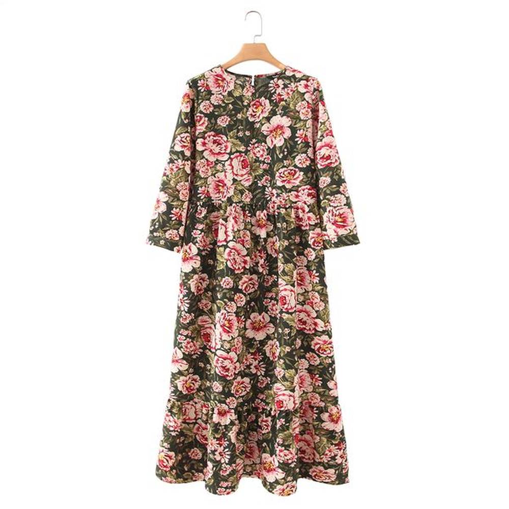 new polka dot print ultra long dress hundred