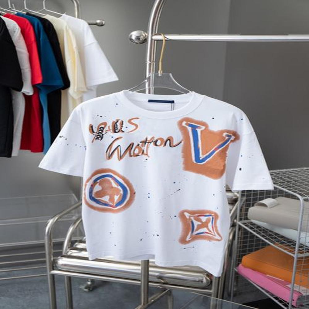 New product runway limited edition full width graffiti water painting latest brick cabinet synchronized pure cotton fabric versatile for men