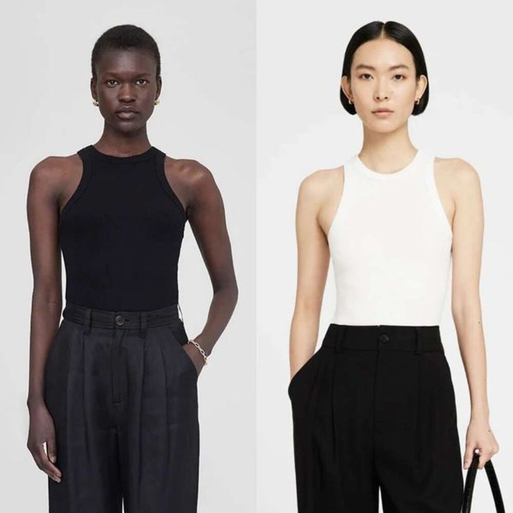 new slim fit tanks top quality women designer sleeveless knit