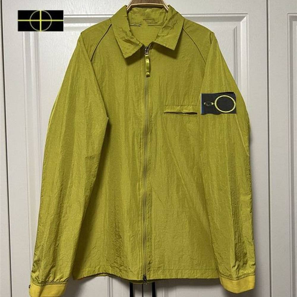 2024 New Spring and Autumn Metal Nylon Stone Coat islands Foldable Versatile Men's Lesbian Couple Windbreaker Coat