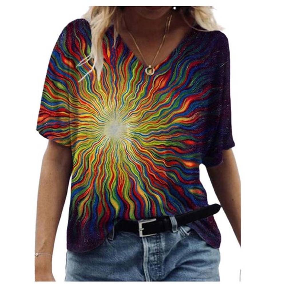 new summer women t shirts d print tshirt casual short